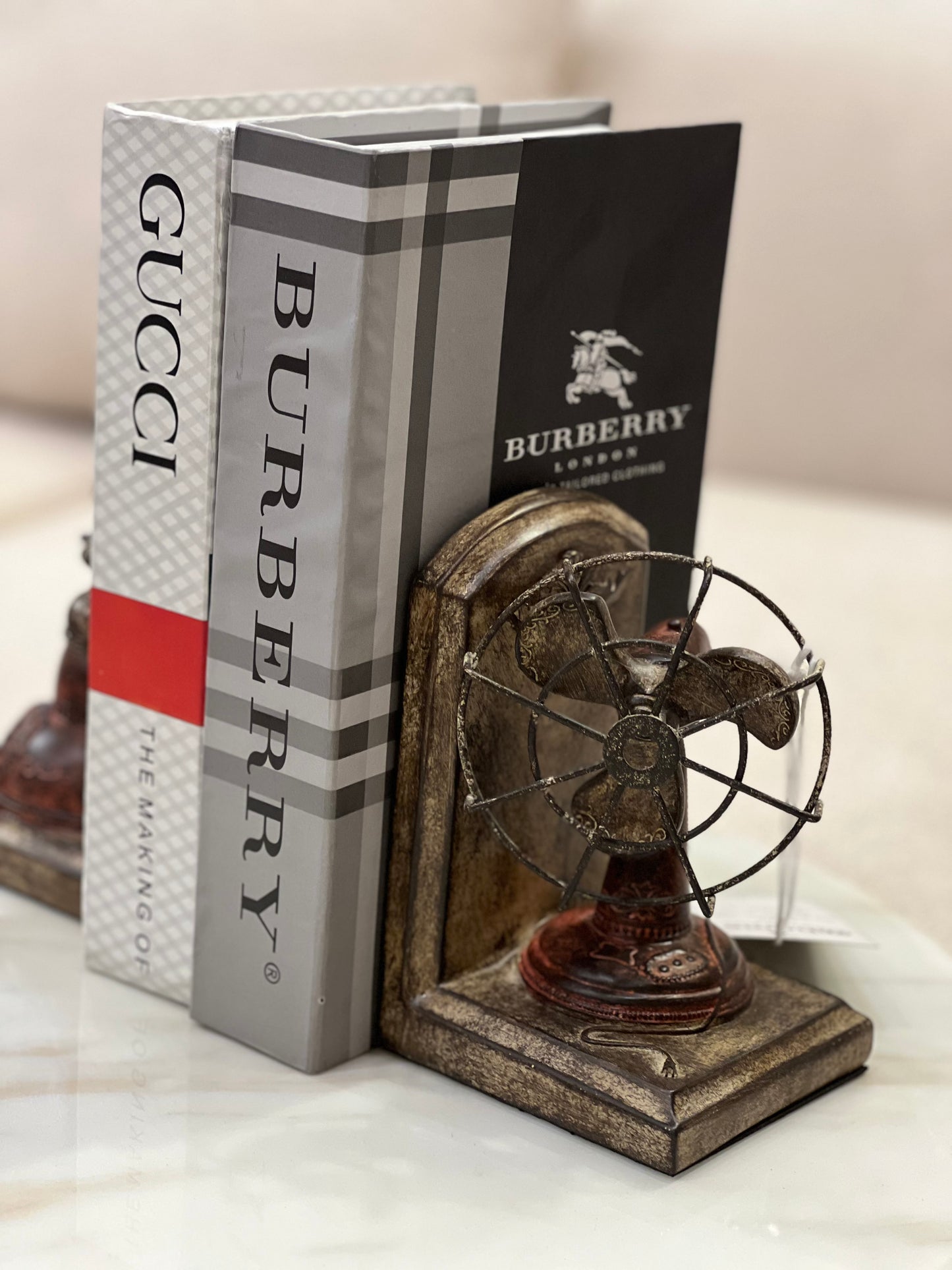 Antique Telephone&Fan Bookends