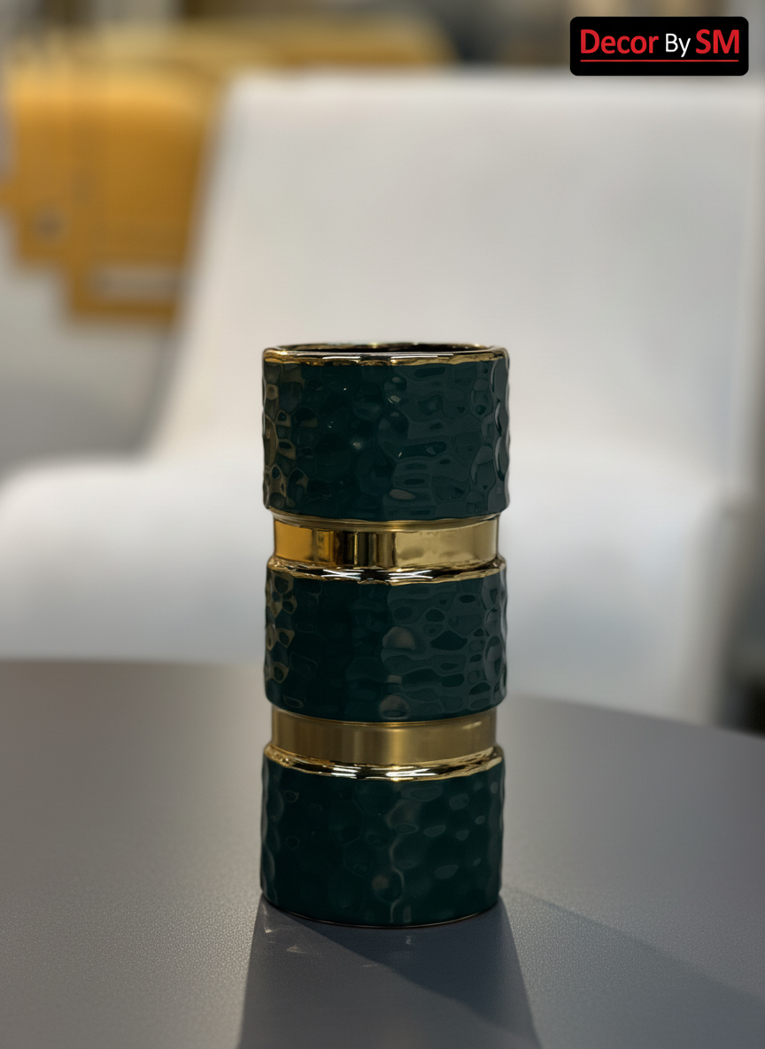 Enhanced Emerald Vase - Three-Tier Stack