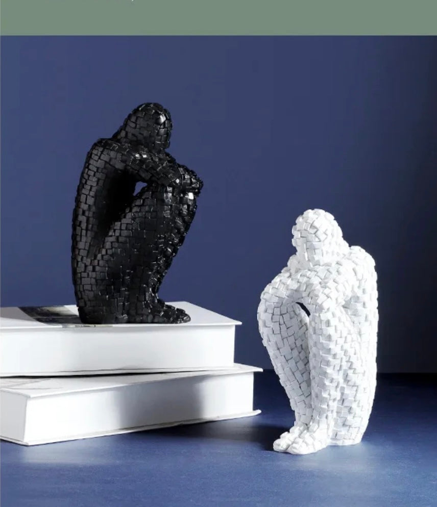 Mosaic Figure Bookends