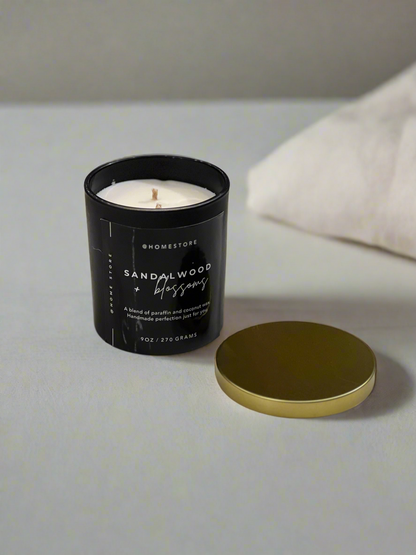 Sandalwood+Blossom Scented Candle