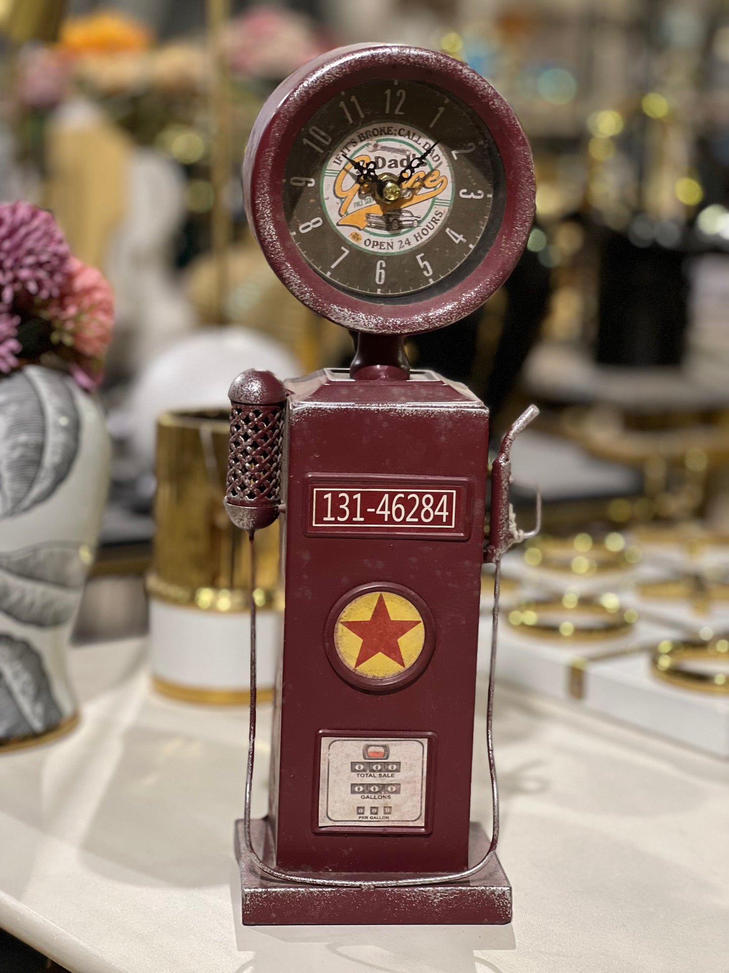 Antique Telephone Table clock