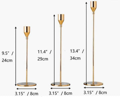 Sleek Candle Holders (Set of 3)