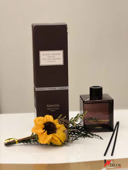 Home Fragrance Diffuser with Natural Elements Yellow Flower