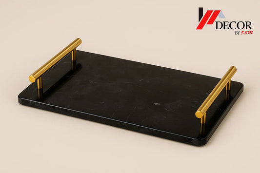 Black marble serving tray side view with new background and watermark