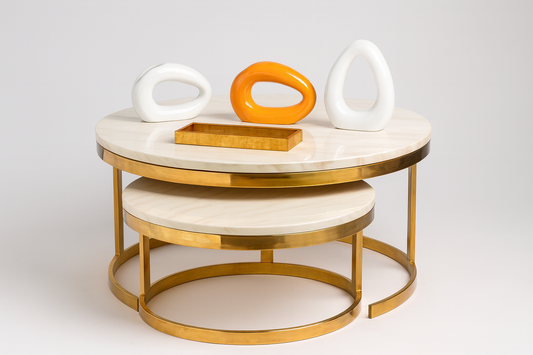 Coffee table with white background