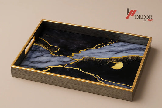 Dark blue marble tray with new background and watermark