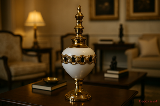 Drawing room with elegant candy jar