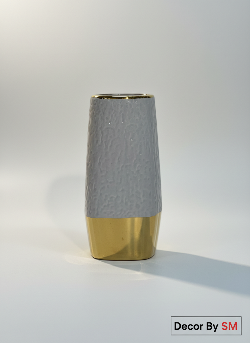 Enhanced Grey Gold Vase - Detail View