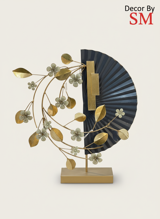 Enhanced Metal Leaf Sculpture - Full View