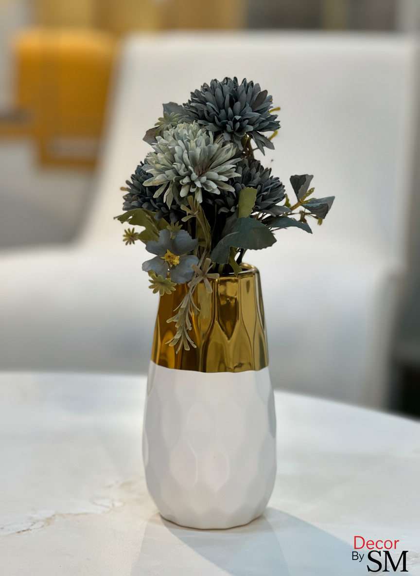 Enhanced White Gold Vase - View 1