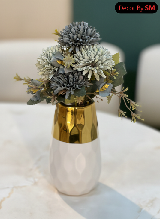 Enhanced White Gold Vase - View 2