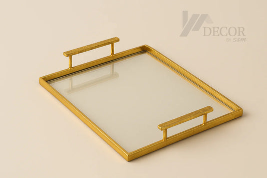 Gold glass-bottom tray with new background and watermark