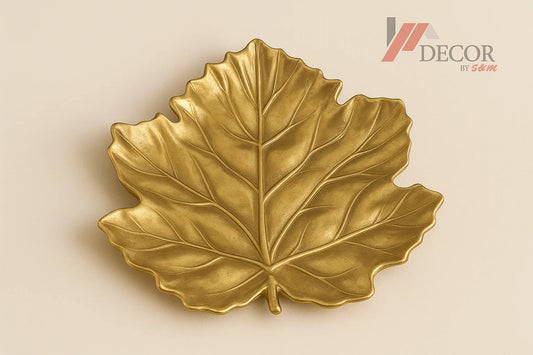 Gold leaf decorative dish with new background and watermark