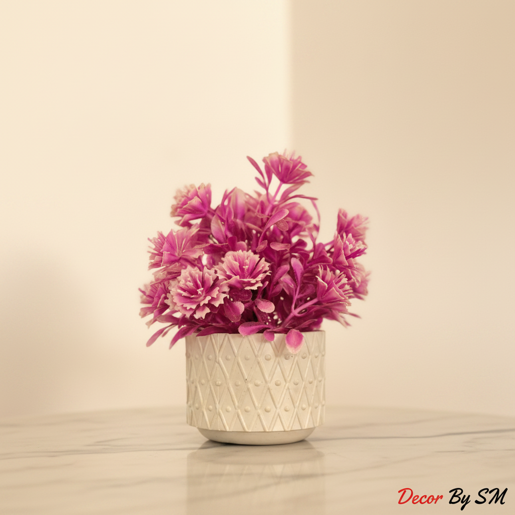 Purple Carnation Flower Pot