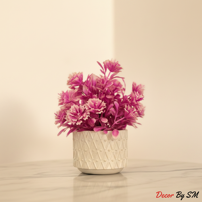 Purple Carnation Flower Pot