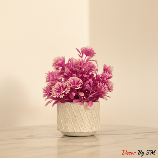 Purple Carnation Flower Pot