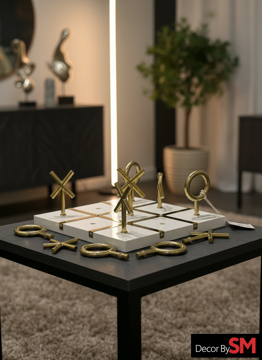 Luxury Tic-Tac-Toe Game - Modern Interior Setting
