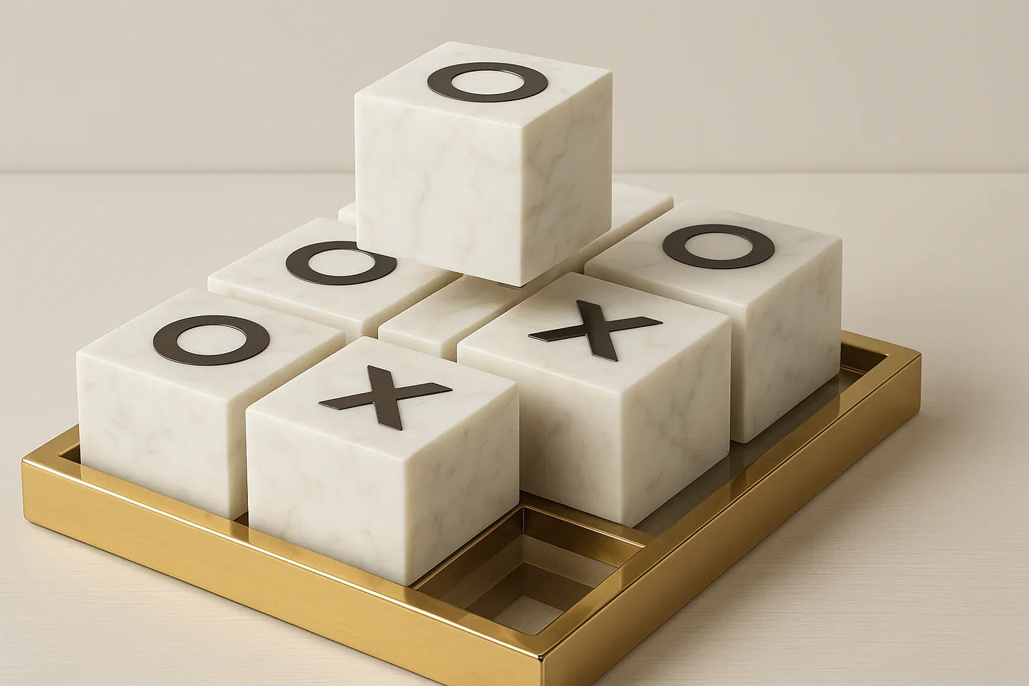 Luxury tic-tac-toe game with new background