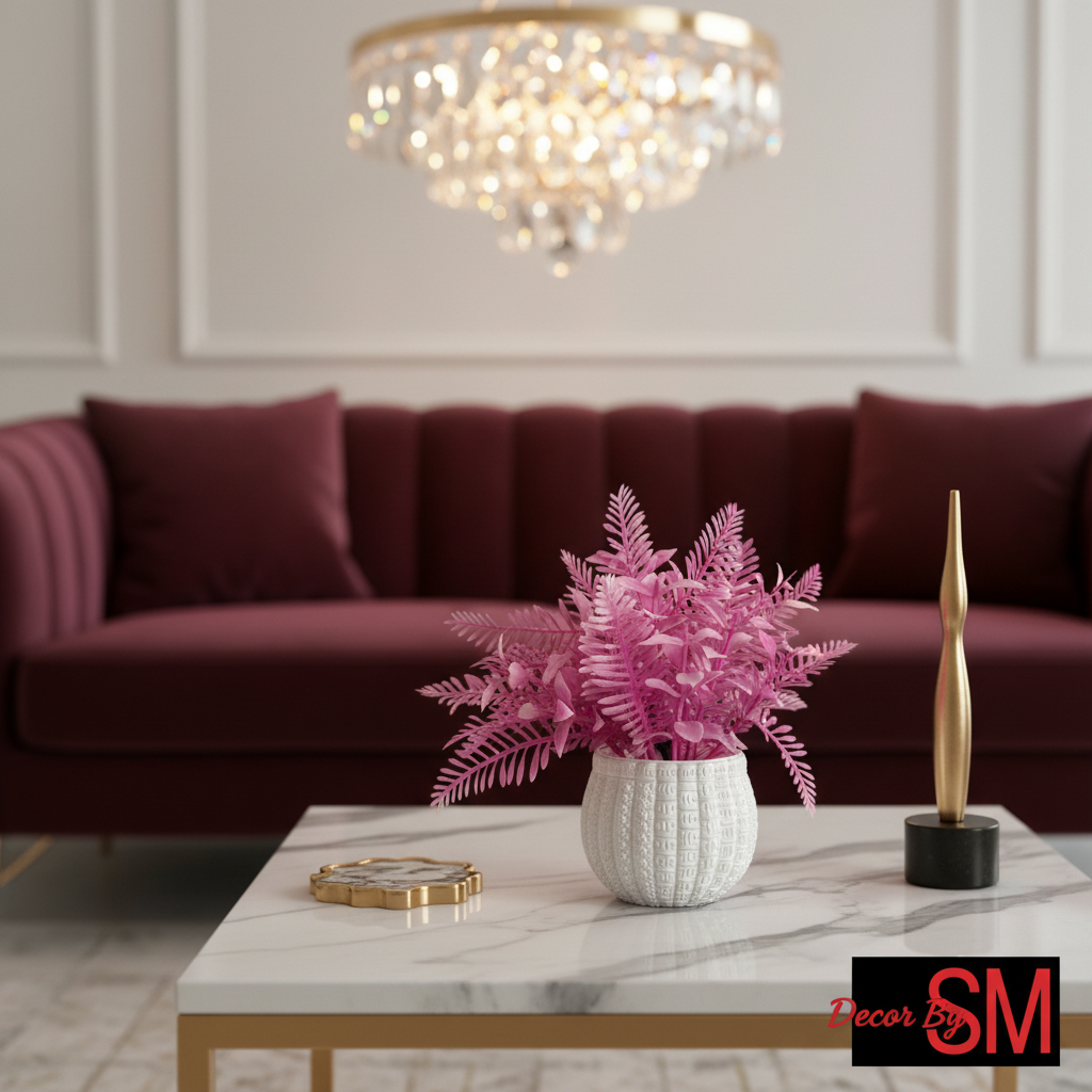 Pink Fern Planter - Luxury Room 1